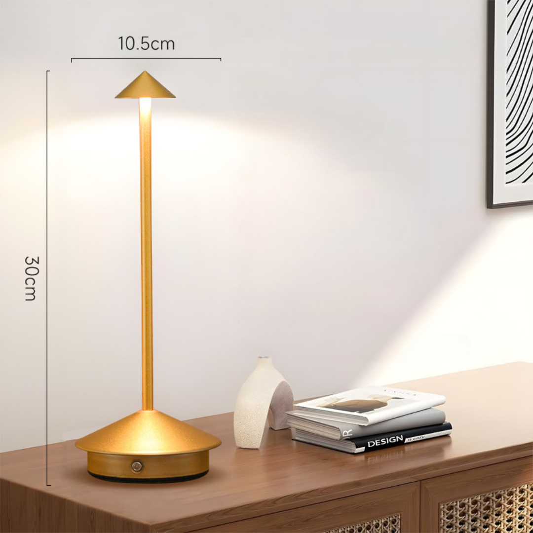 DIMVELA – Lampada da tavolo touch dimmerabile senza fili per una luce serale regolabile