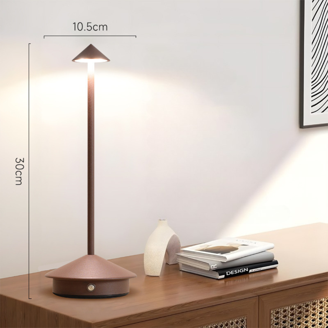 DIMVELA – Lampada da tavolo touch dimmerabile senza fili per una luce serale regolabile