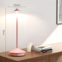 DIMVELA – Lampada da tavolo touch dimmerabile senza fili per una luce serale regolabile