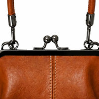 CLASPELLE – Sac bandoulière vintage à fermoir baiser pour un style signature