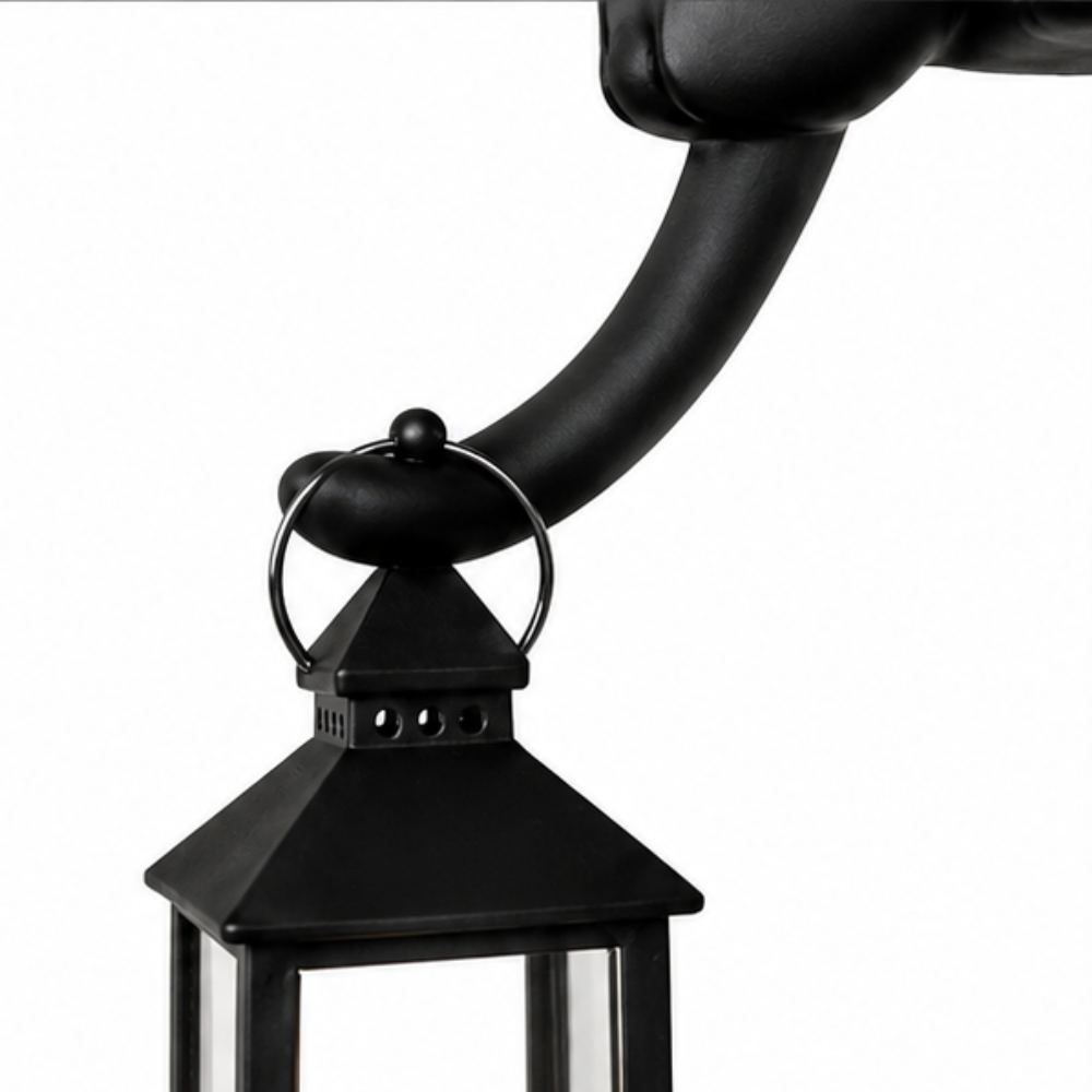 WHISKELLE – Linterna LED con figura de gato en el borde del estante para una decoración encantadora