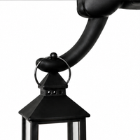 WHISKELLE – Linterna LED con figura de gato en el borde del estante para una decoración encantadora