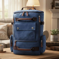 VintageCanvas - Stylish Travel Laptop Backpack with Ergonomic Design and Ample Storage 1