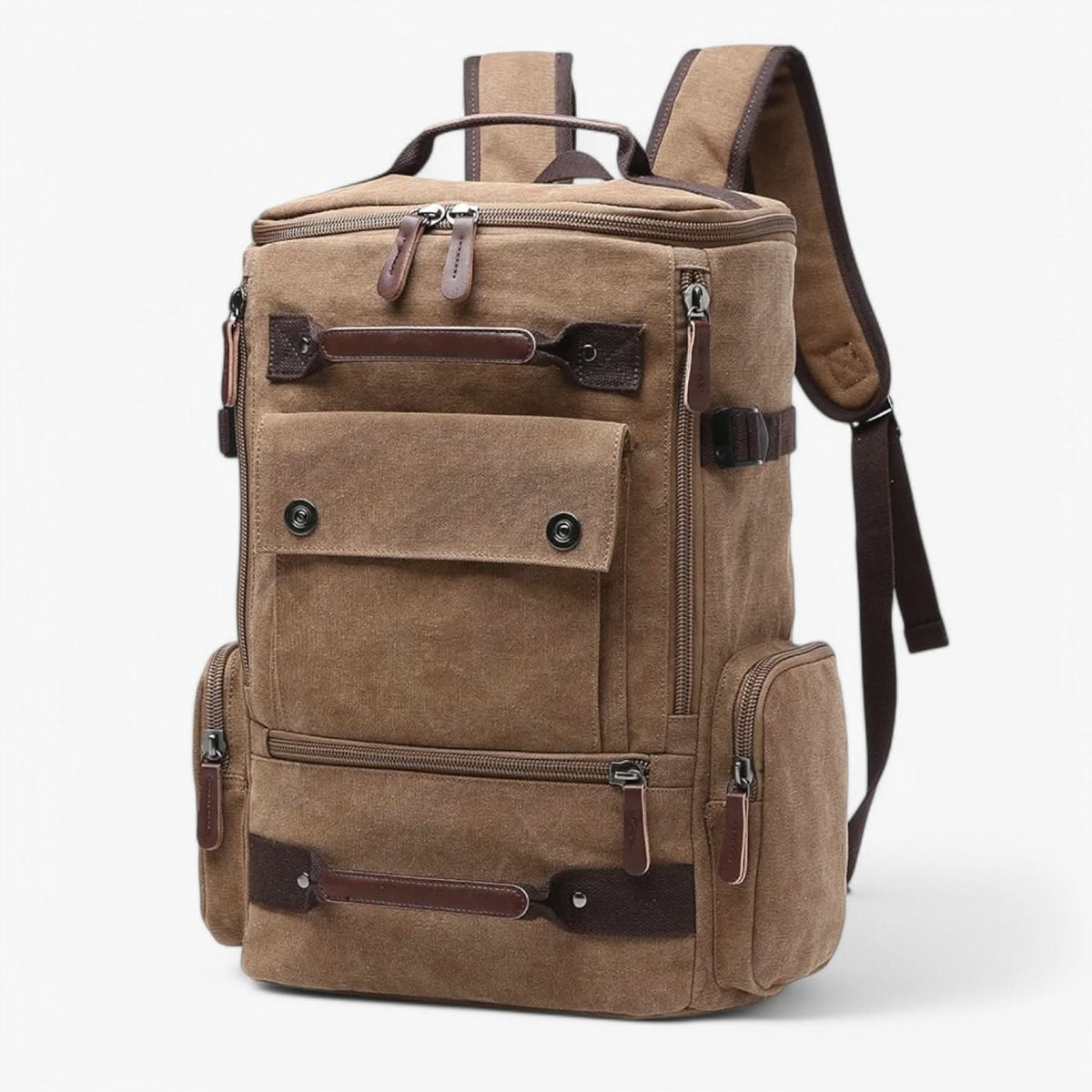 VintageCanvas - Stylish Travel Laptop Backpack with Ergonomic Design and Ample Storage 4