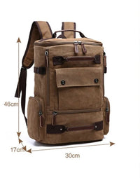 VintageCanvas - Stylish Travel Laptop Backpack with Ergonomic Design and Ample Storage 6