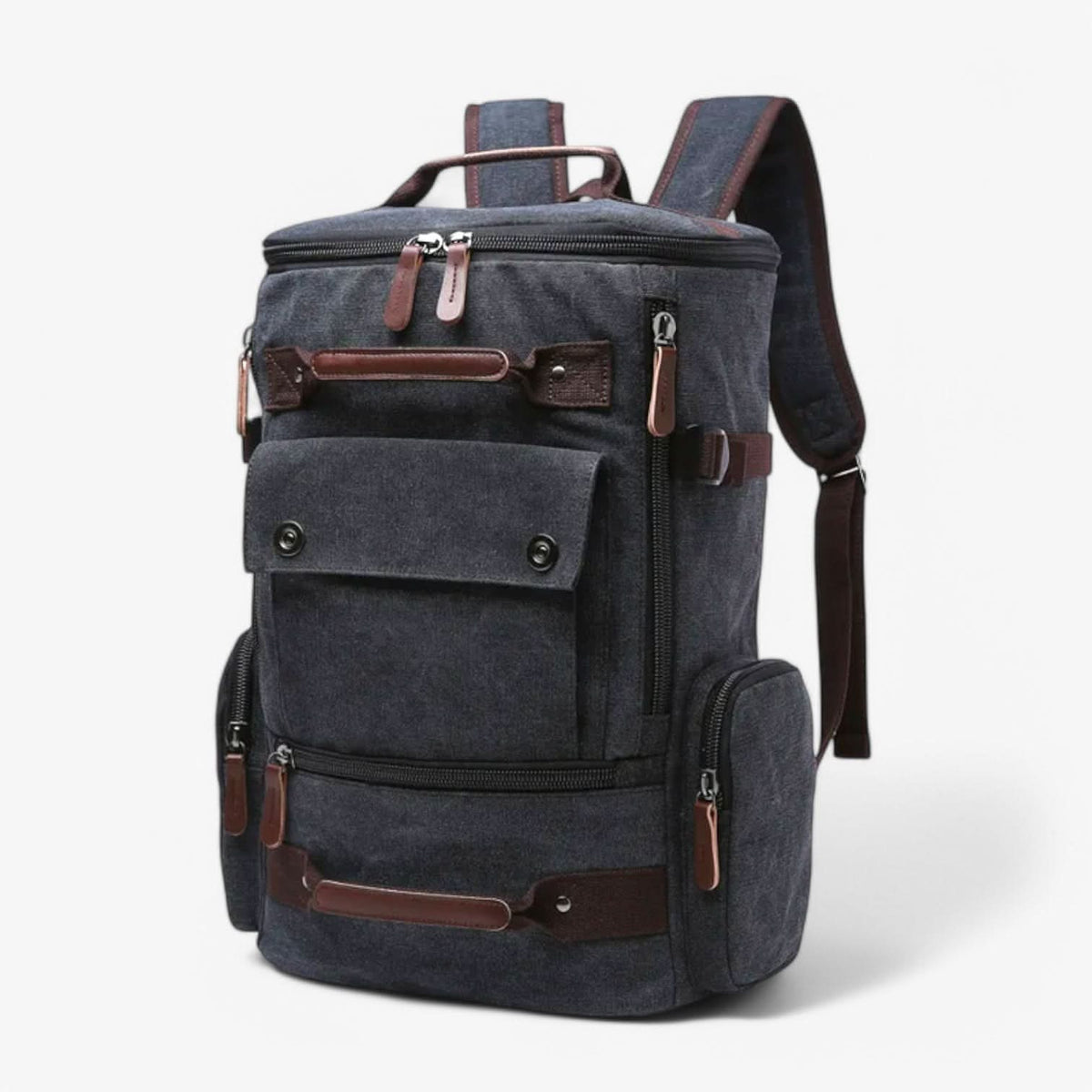 VintageCanvas - Stylish Travel Laptop Backpack with Ergonomic Design and Ample Storage 8