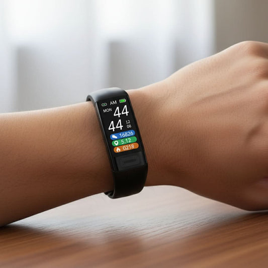 BIOPULSE - Pulsera inteligente de fitness con ECG, presión arterial y monitoreo de ritmo cardíaco para seguimiento diario de salud  
