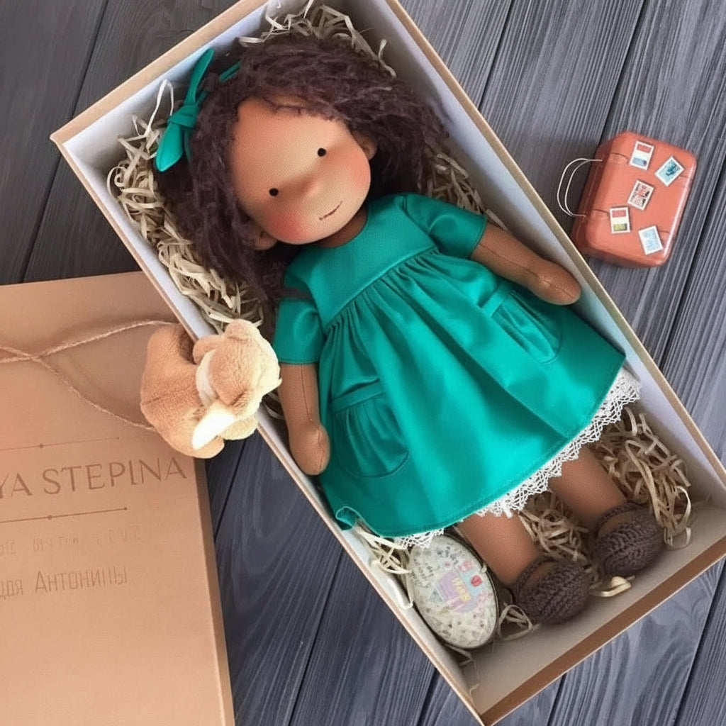 Waldolly - Handmade Cotton Waldorf Doll for Creative Imaginative Play 11