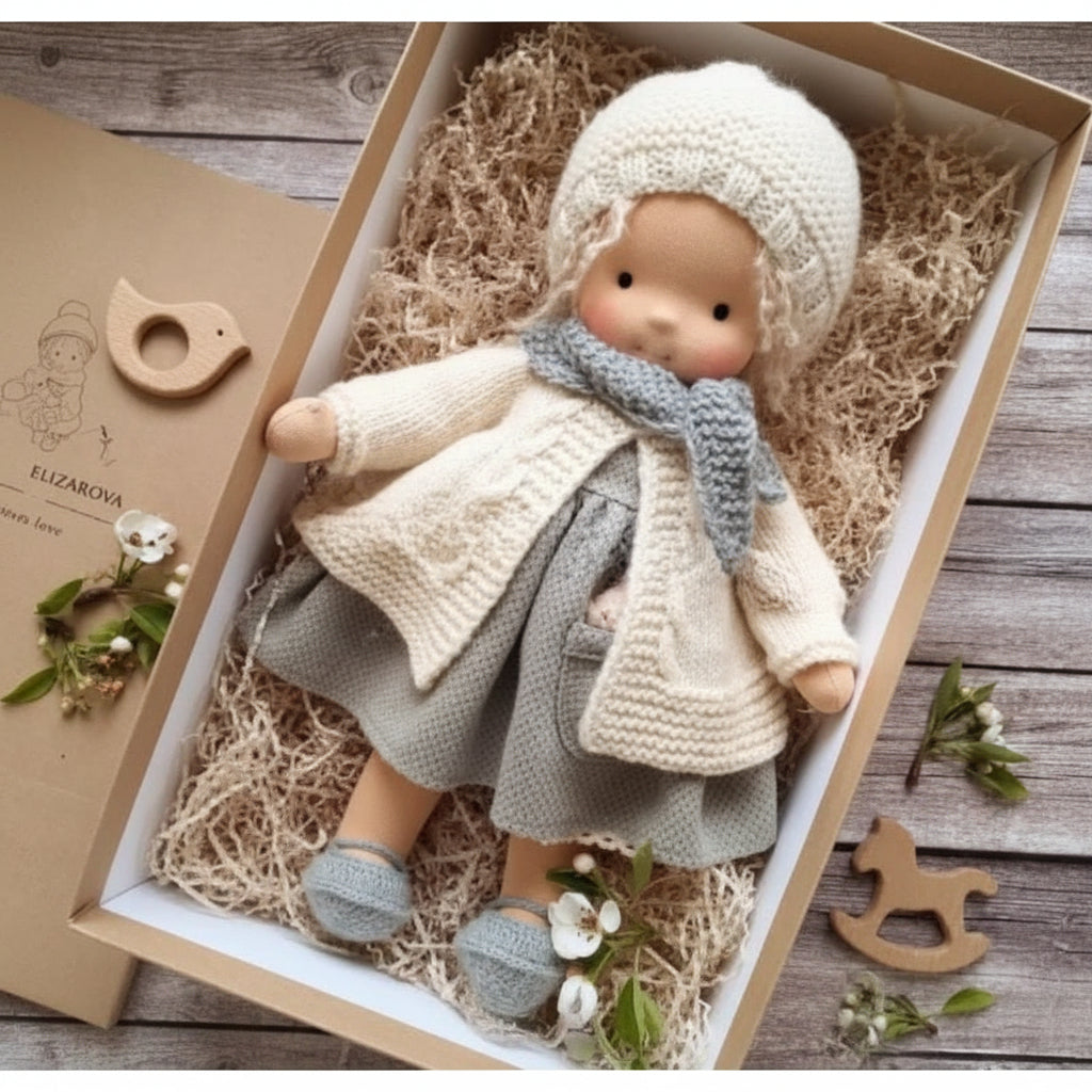 Waldolly - Handmade Cotton Waldorf Doll for Creative Imaginative Play 17