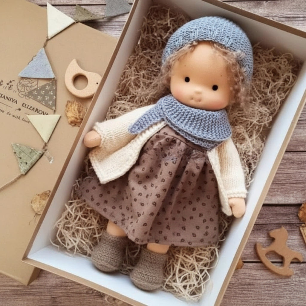 Waldolly - Handmade Cotton Waldorf Doll for Creative Imaginative Play 26