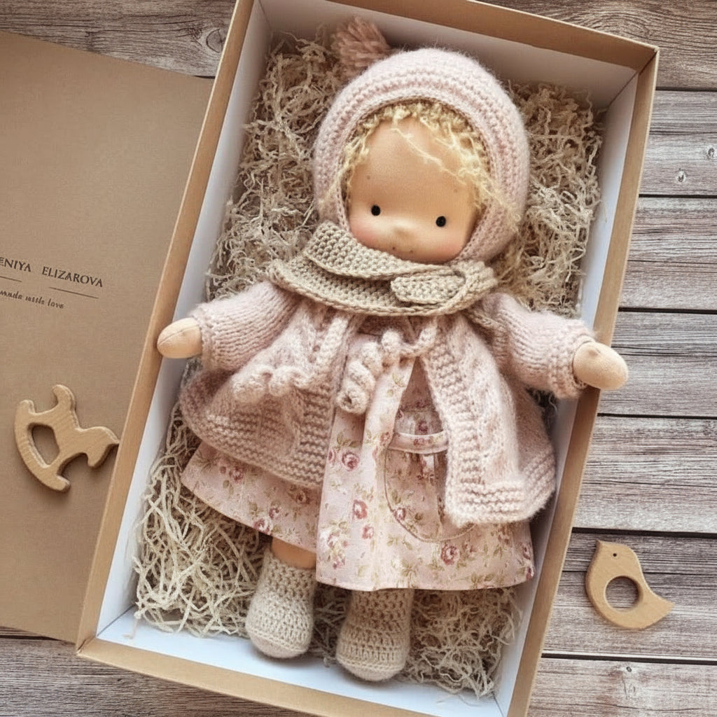 Waldolly - Handmade Cotton Waldorf Doll for Creative Imaginative Play 5
