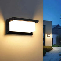 PORCHBEAM – Aplique de pared con sensor de movimiento para entradas preparadas para cualquier clima