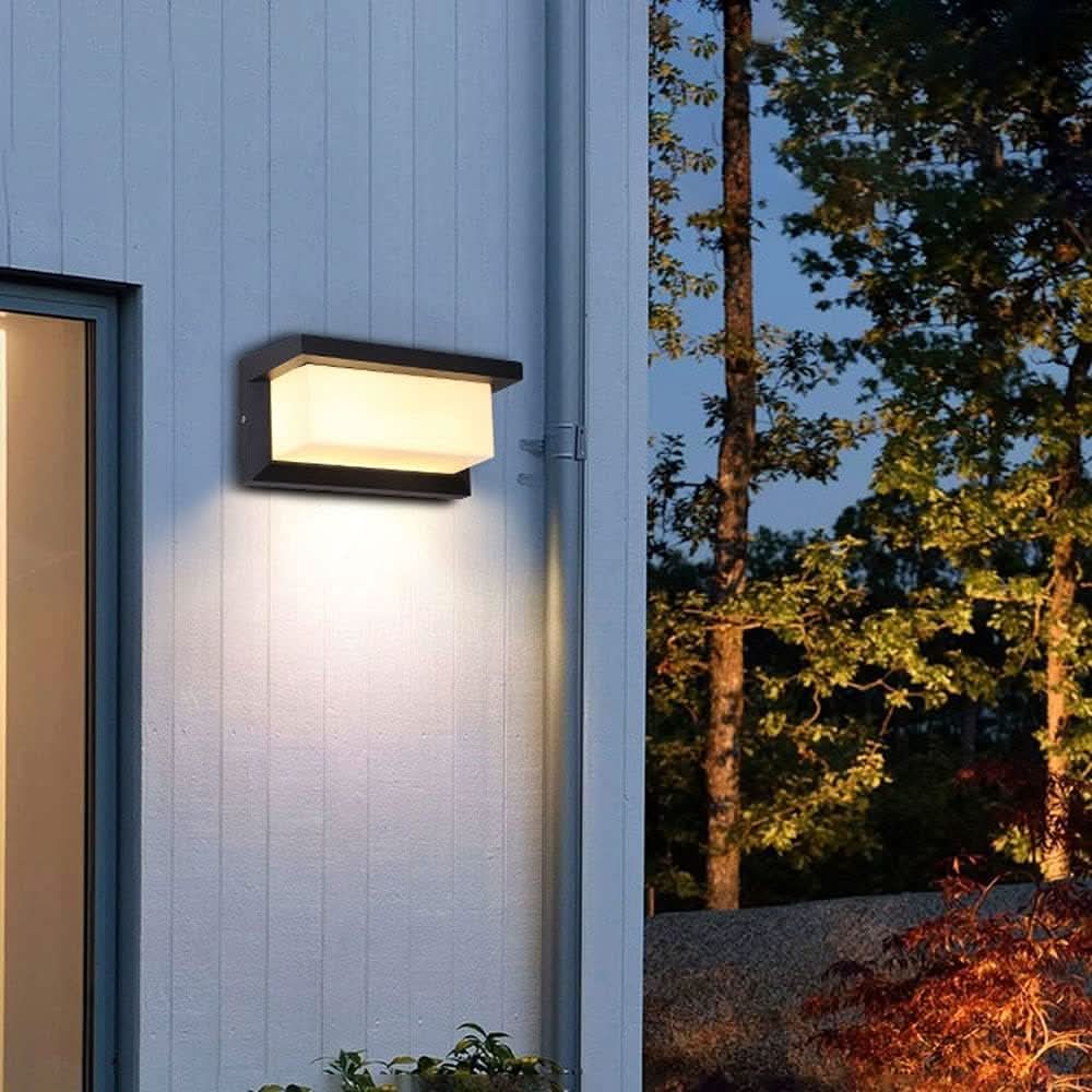 PORCHBEAM – Aplique de pared con sensor de movimiento para entradas preparadas para cualquier clima