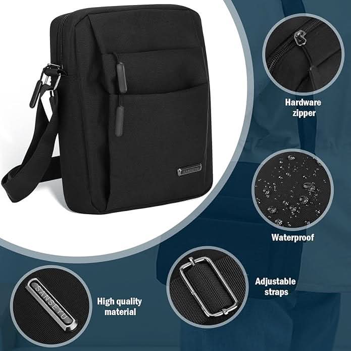 URBAVEX – Waterproof Men's Shoulder Bag with Anti-Theft Design