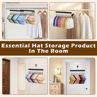 HATCLIP – Organisateur de chapeaux à 12 pinces pour accéder facilement à votre collection