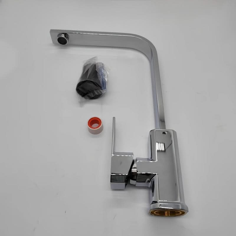 SQUAREFLOW – Robinet de cuisine rotatif avec eau chaude et froide
