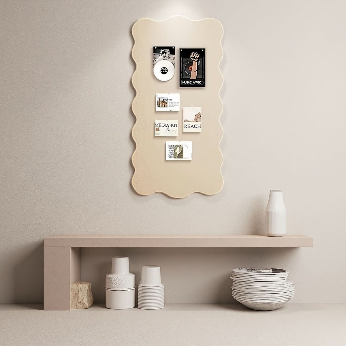 PINVEX – Tableau d’affichage en feutre décoratif avec punaises premium  