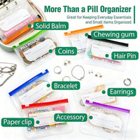 DOSEPACK – Set de pochettes organisatrices pour médicaments, idéal pour voyager et faire ses bagages facilement