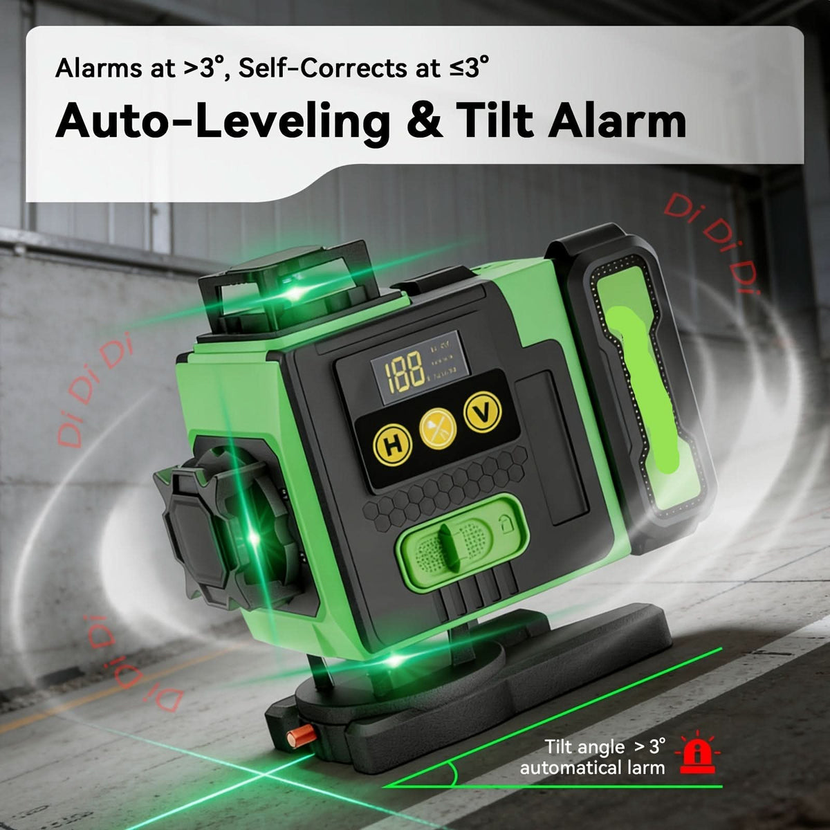 LEVELVEX – 360 Laser Level Tool for Precision Construction Alignment