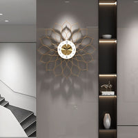PRESTIGELIVA – Reloj de pared dorado elegante para interiores modernos