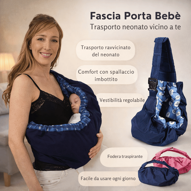 CARRYBOND – Verstellbares Babytragetuch für bequemes Tragen in Körpernähe