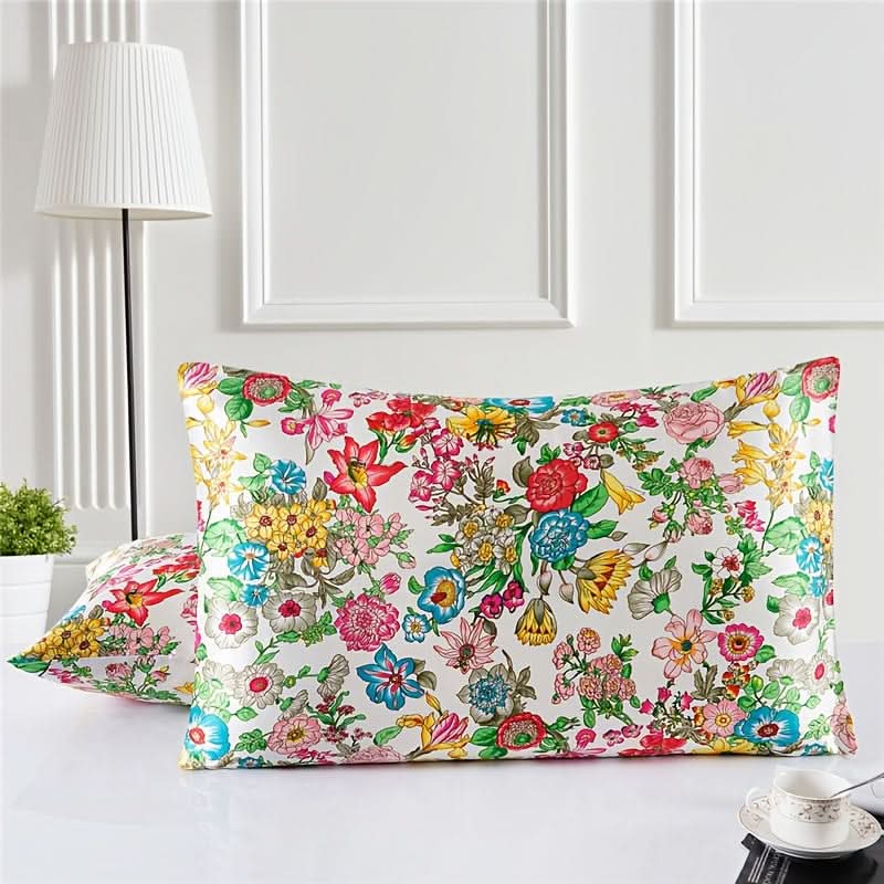 SILKORA – Patterned Zipper Pillowcase for Smooth Sleep