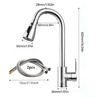 SWIVELIX – Robinet d'évier extractible avec réglages de pulvérisation flexibles