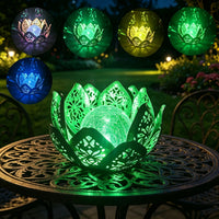 LOTUSGLOW – Lampada da tavolo solare a forma di loto
