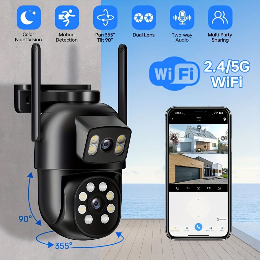 SECURAWATCH – Dual Lens Security Camera