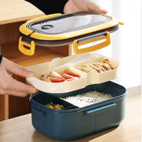 BENTARIA – Two-Tier Bento Lunch Bag for Neat Everyday Packing