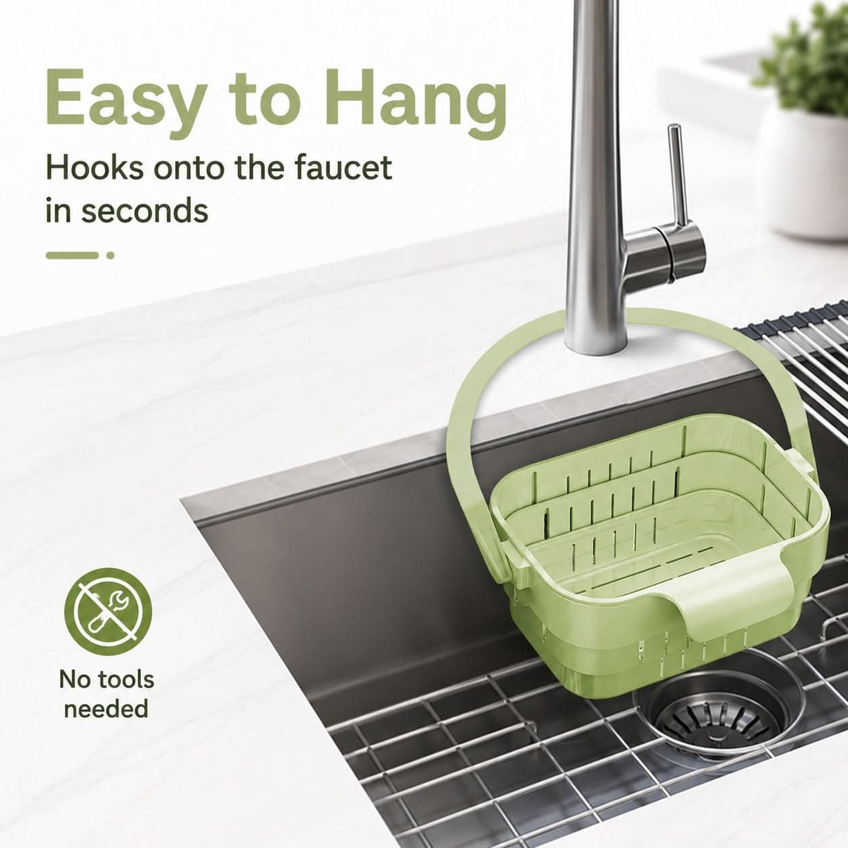 DRAINHOOK – Passoire de rangement suspendue rétractable pour une organisation pratique
