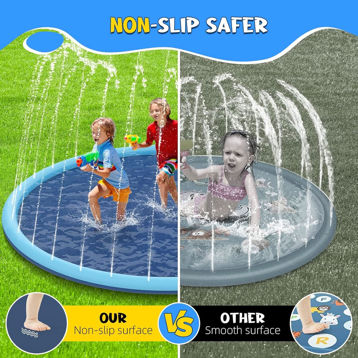 SPLASHBUDDY – Tappetino gigante per piscina con spruzzatore