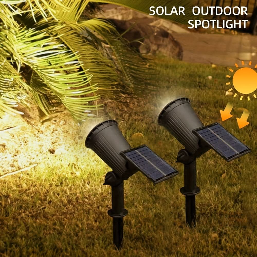 LUMITREE – Conjunto de Holofotes Solares RGB para Árvores e Decoração de Jardim