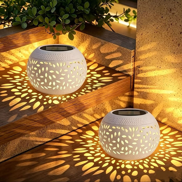 SOLARIVA – Tragbare Solar-Tischlampe für warmes Außenlicht