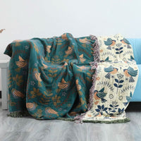 PETALWINGIA – Couverture botanique réversible pour une touche artistique dans la chambre