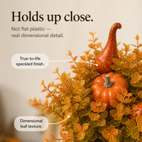 AUTUMNMUSE – Jarrón de calabaza para una decoración artística de temporada