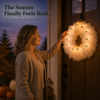 BOOCROWN – Couronne fantôme lumineuse pour une ambiance d’Halloween effrayante