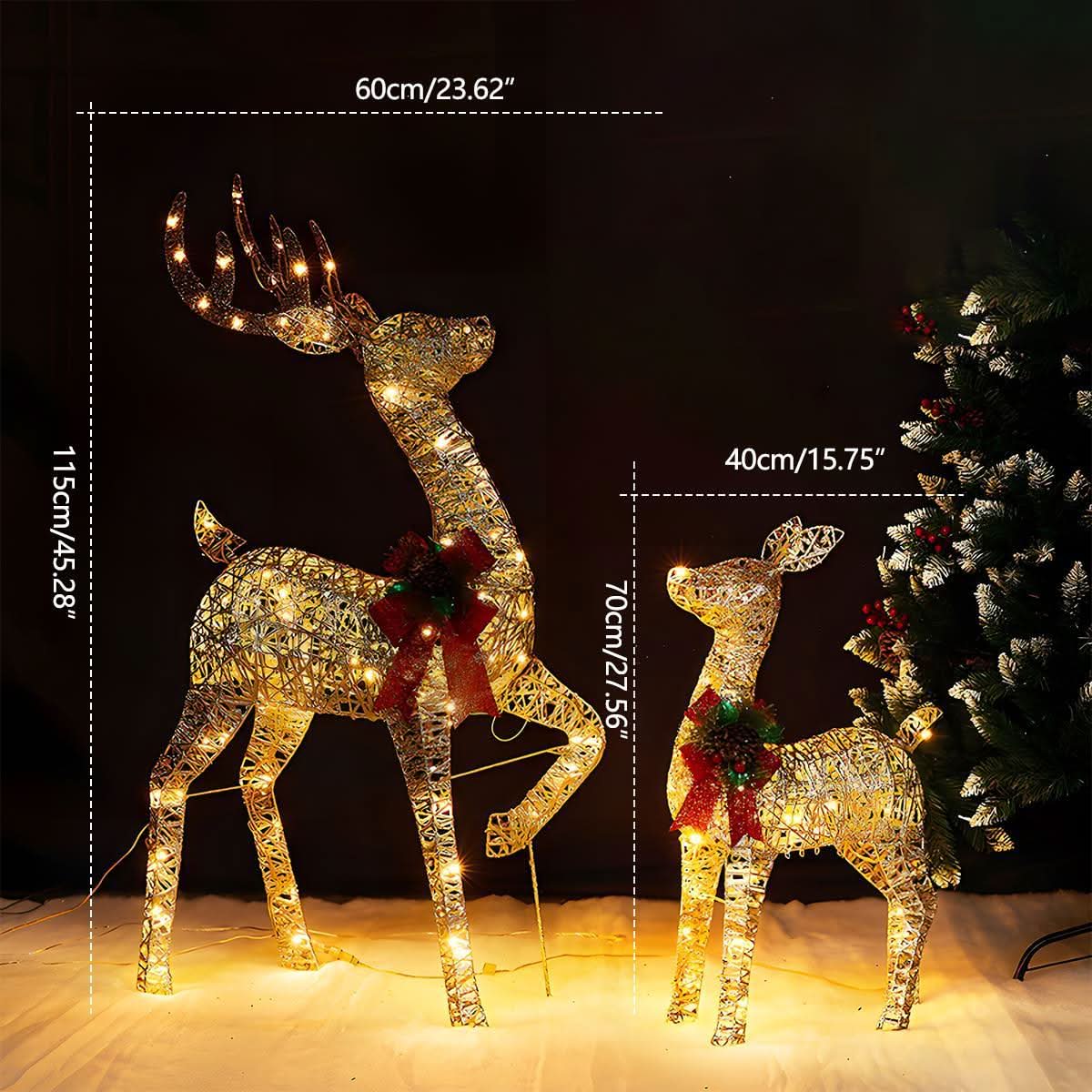 ANTLERGLOW – Christmas Elk Light Display for Charming Festive Decor