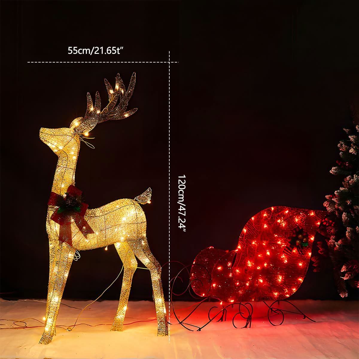 ANTLERGLOW – Christmas Elk Light Display for Charming Festive Decor