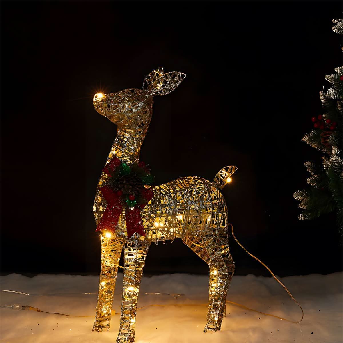 ANTLERGLOW – Christmas Elk Light Display for Charming Festive Decor