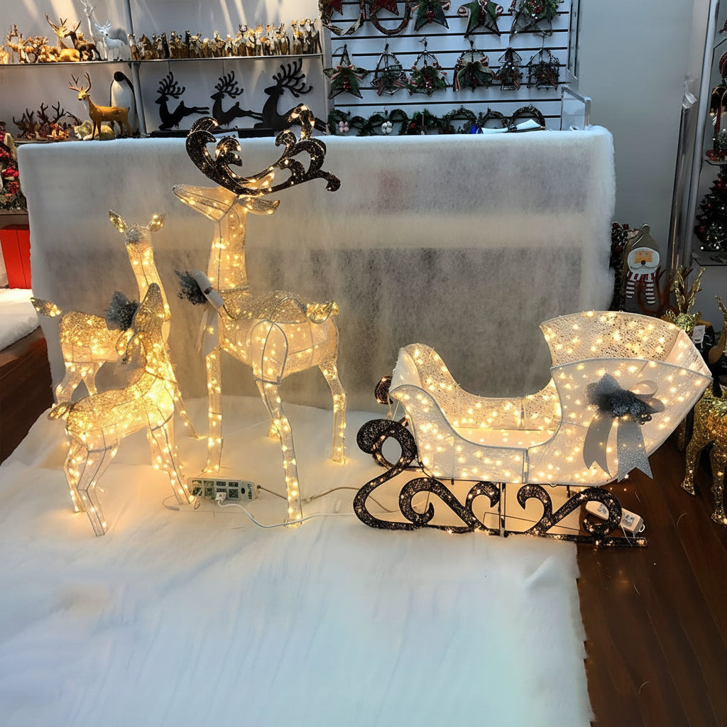 ANTLERGLOW – Christmas Elk Light Display for Charming Festive Decor