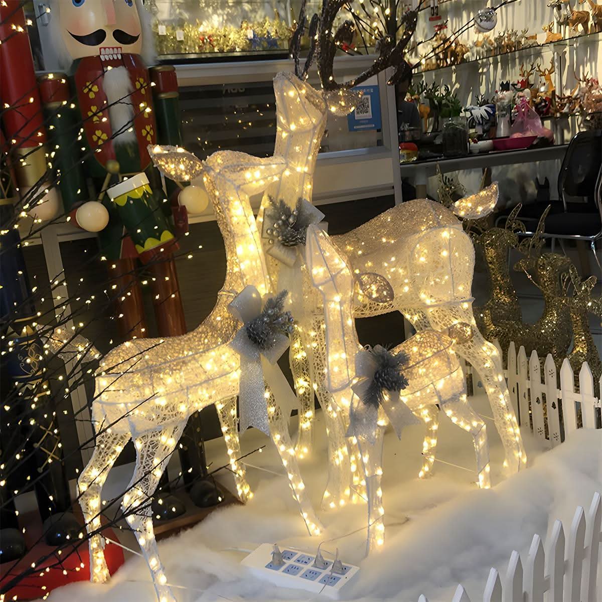 ANTLERGLOW – Christmas Elk Light Display for Charming Festive Decor