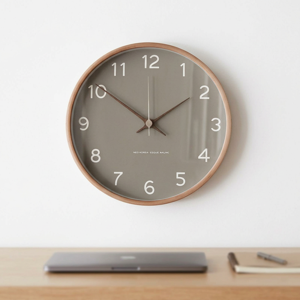 Clock in a modern home office