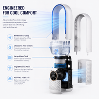 COOLMASTER - Portable Air Cooler Quiet Compact Bladeless Cooling