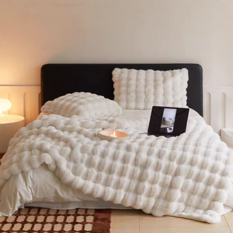 LUSHMIRELIA – Manta de peluche para uma decoração de quarto acolhedora e convidativa