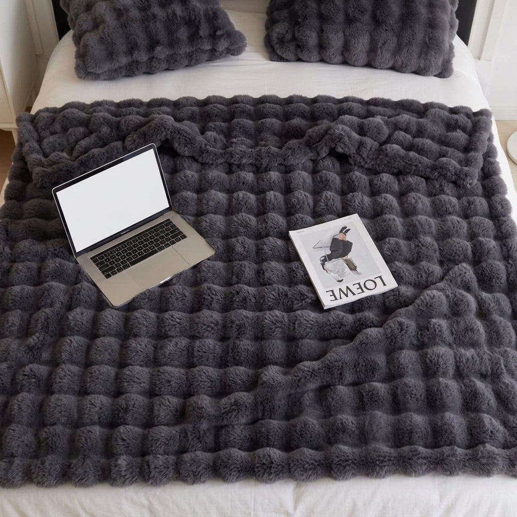 LUSHMIRELIA – Manta de peluche para uma decoração de quarto acolhedora e convidativa
