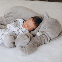 SOFTUSK - Plush elephant cushion designed for cozy comfort and decorative relaxation