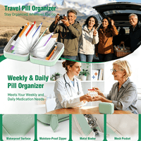 DOSEPACK – Set de pochettes organisatrices pour médicaments, idéal pour voyager et faire ses bagages facilement