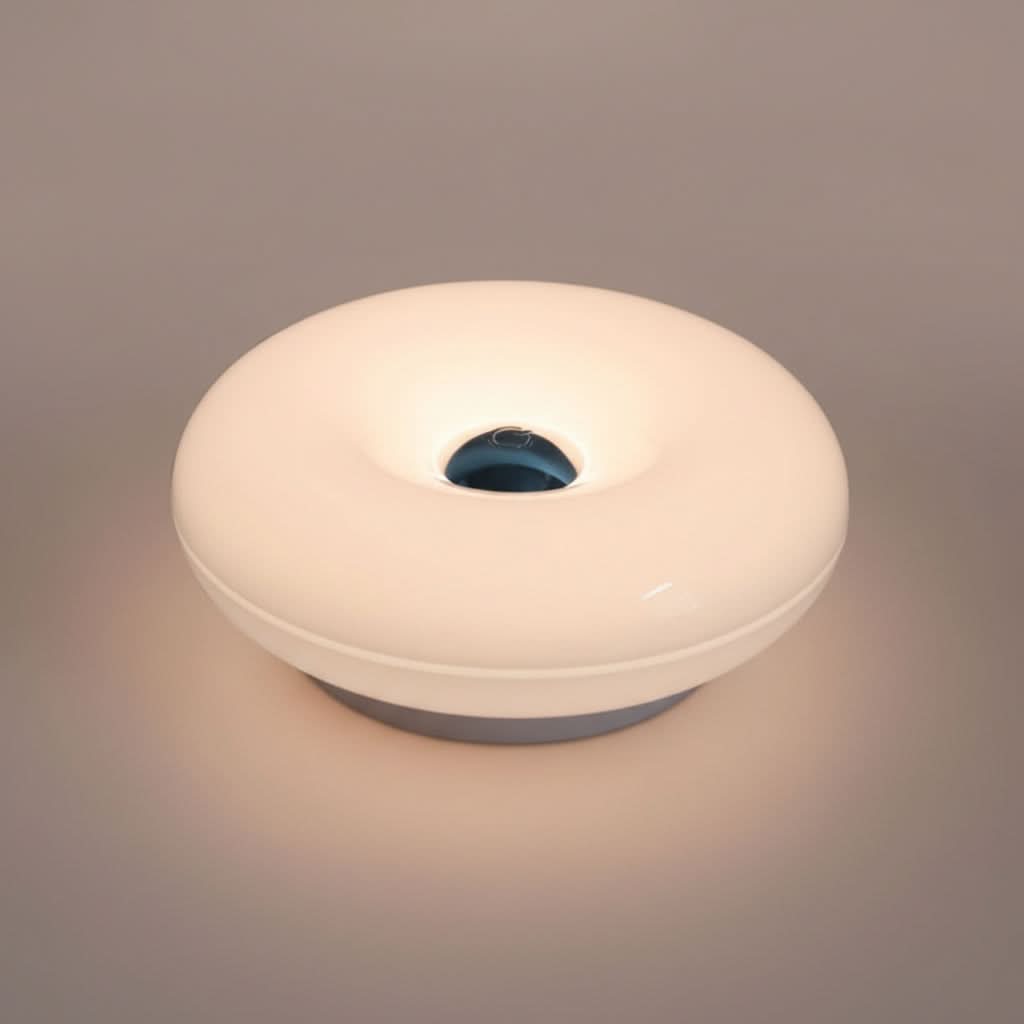 DONULUX – Modern Orange Donut Lamp for Stylish Ambient Lighting