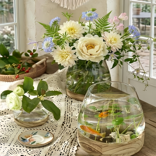 ZENORA – Vase en verre pour une végétation remarquable et des intérieurs sereins